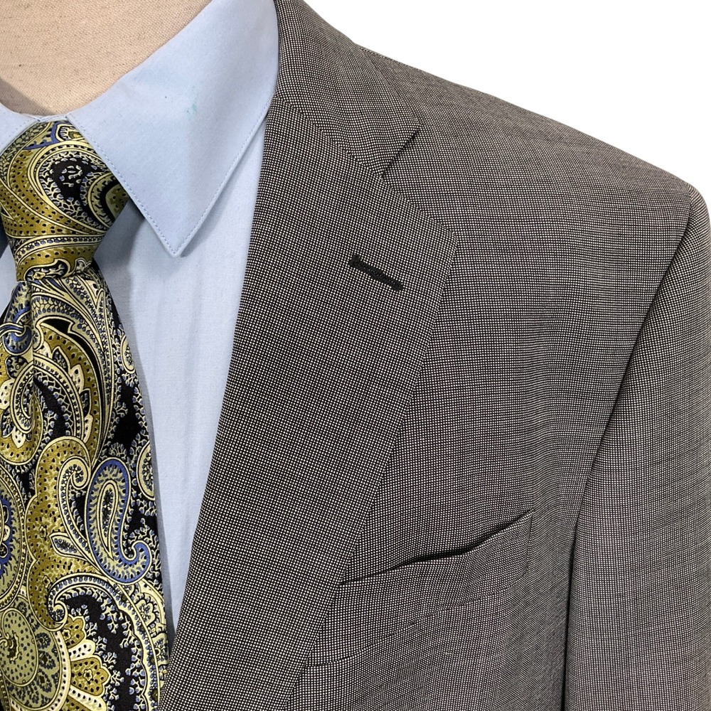 Brooks Brothers SAXON 1765‎ Blazer Men 45L Gray Madison 1818 Sport Jacket